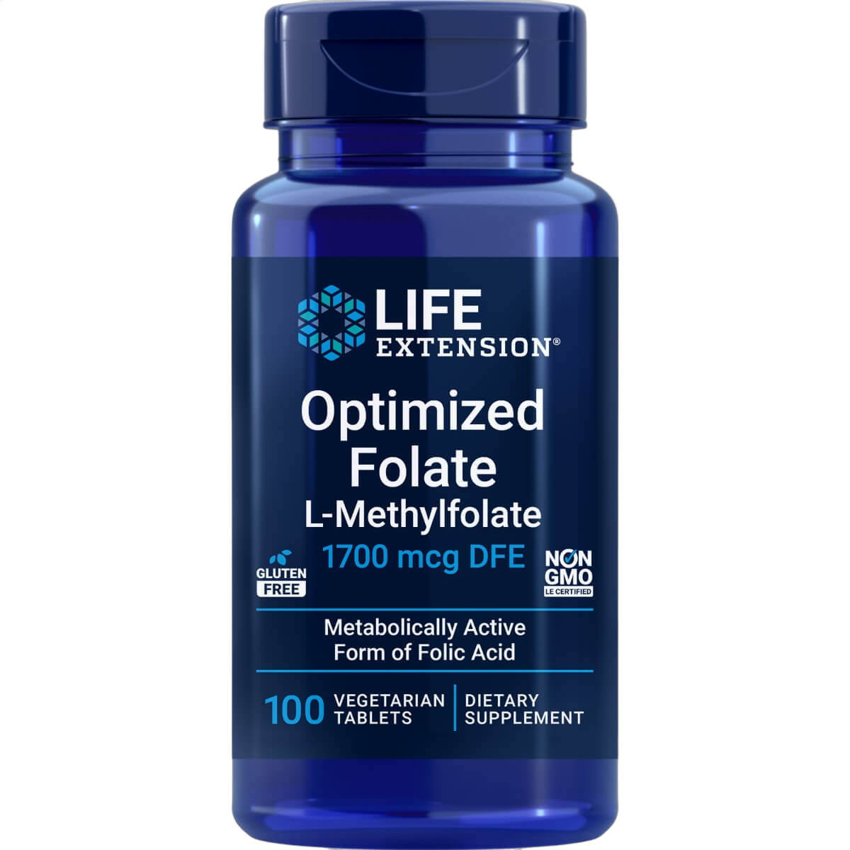 Optimized Folate L-Methylfolate, 1700mcg DFE