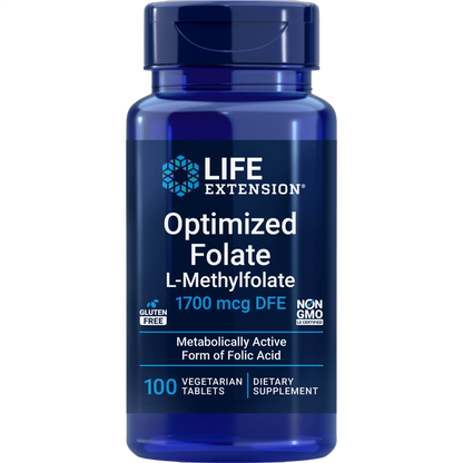 Optimized Folate L-Methylfolate, 1700mcg DFE