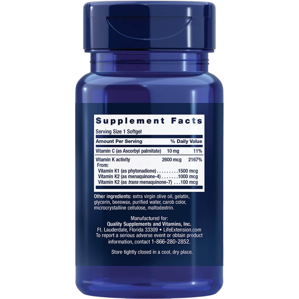 Super K, Vitamin K1 & K2