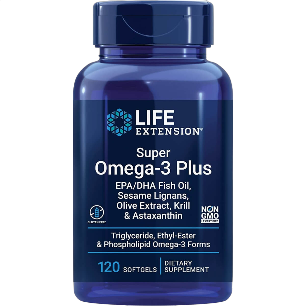Super Omega-3 Plus EPA/DHA, Fish Oil, Sesame Lignans, Olive Extract, Krill & Astaxanthin