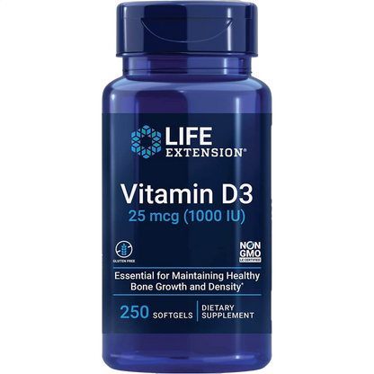 Vitamin D3, 25mg (1000IU)