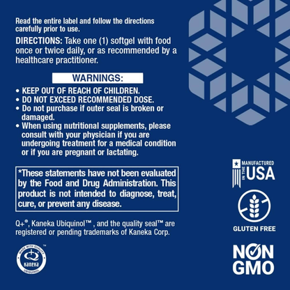 Super Ubiquinol CoQ10, 100mg