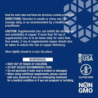 Zinc Lozenges, Citrus-Orange Flavour