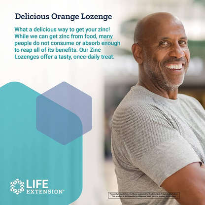Zinc Lozenges, Citrus-Orange Flavour