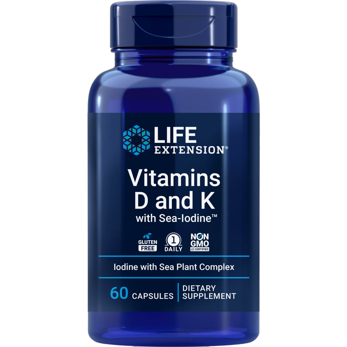 Vitamins D and K with Sea-Iodine