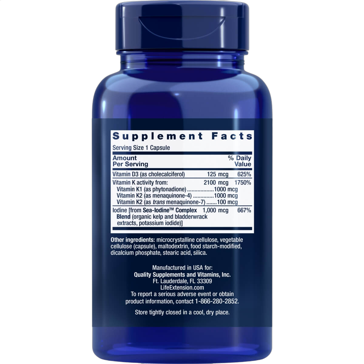 Vitamins D and K with Sea-Iodine