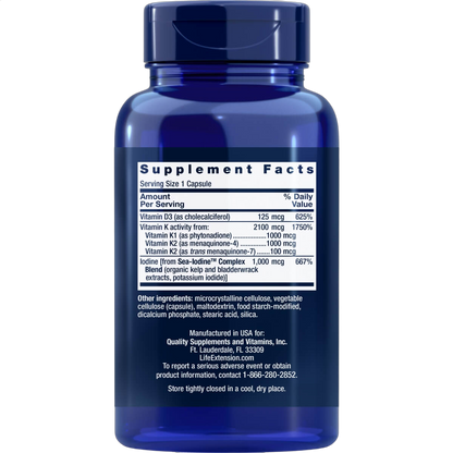 Vitamins D and K with Sea-Iodine