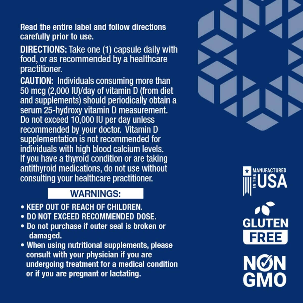 Vitamin D3 with Sea-Iodine, 125mcg (5000IU)