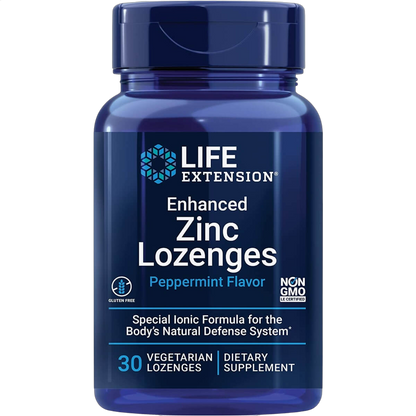 Enhanced Zinc Lozenges, Peppermint Flavour