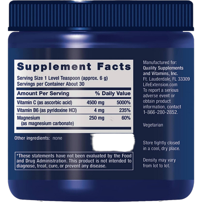 Effervescent Vitamin C Magnesium Crystals