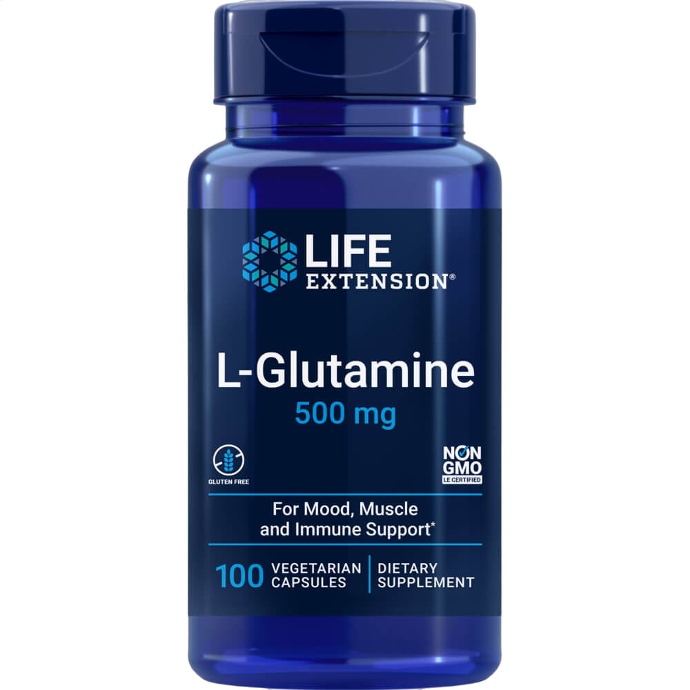 L-Glutamine, 500mg