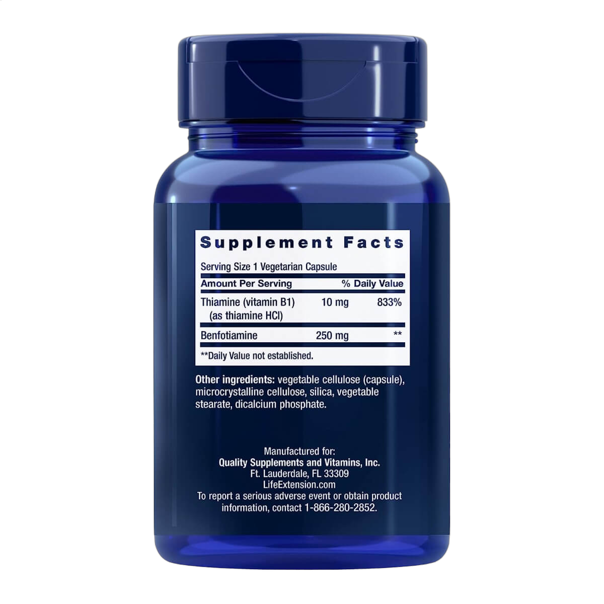 Mega Benfotiamine, 250mg