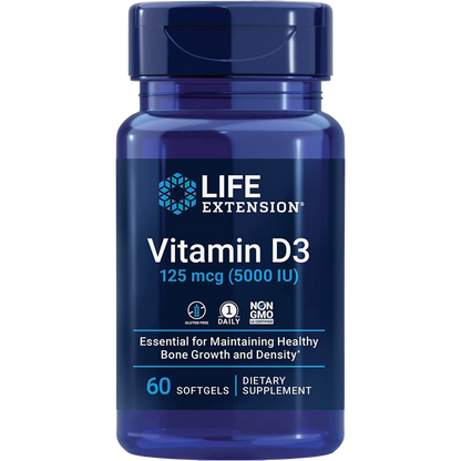 Vitamin D3, 125mg (5000IU)