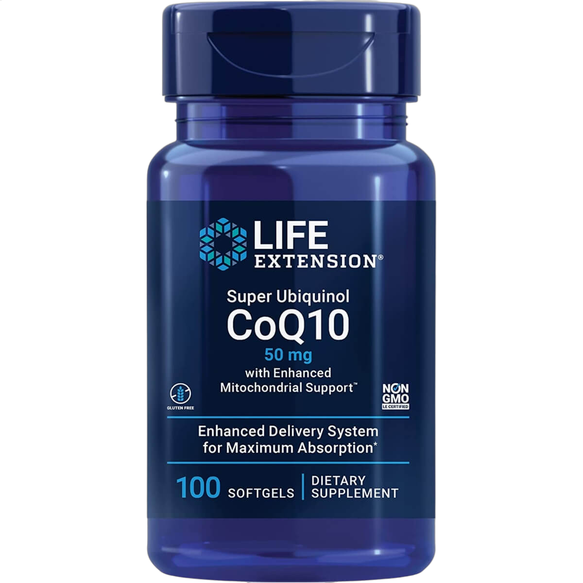Super Ubiquinol CoQ10 with Enhanced Mitochondrial Support, 50mg
