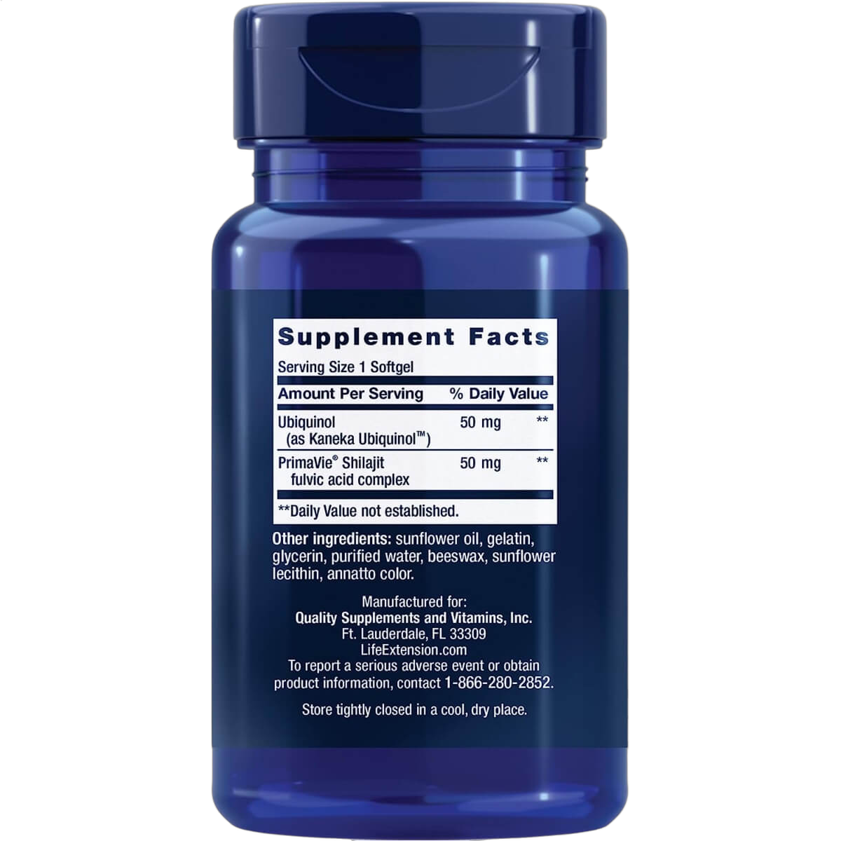 Super Ubiquinol CoQ10 with Enhanced Mitochondrial Support, 50mg