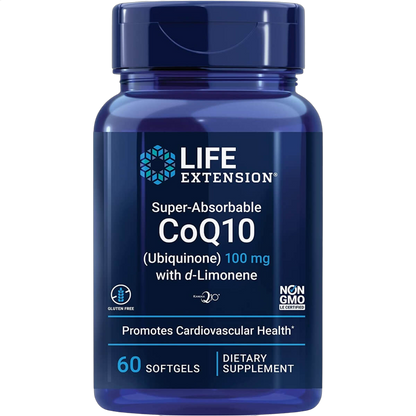Super-Absorbable CoQ10 (Ubiquinone) with d-Limonene, 100mg