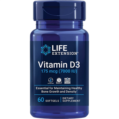 Vitamin D3, 175mg (7000IU)