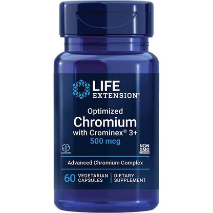 Optimized Chromium with Crominex 3+, 500mcg
