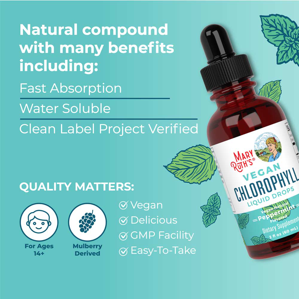 Chlorophyll Drops, Peppermint Flavour