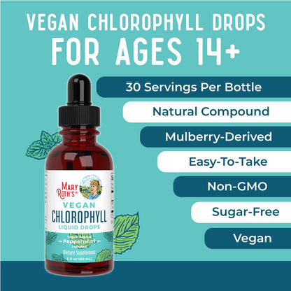 Chlorophyll Drops, Peppermint Flavour