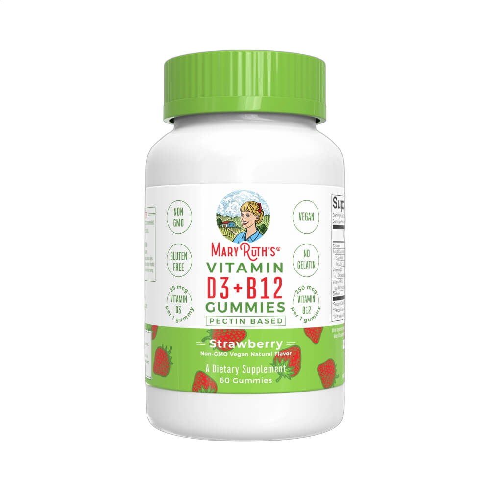 Vitamin D3+B12, Strawberry Flavour