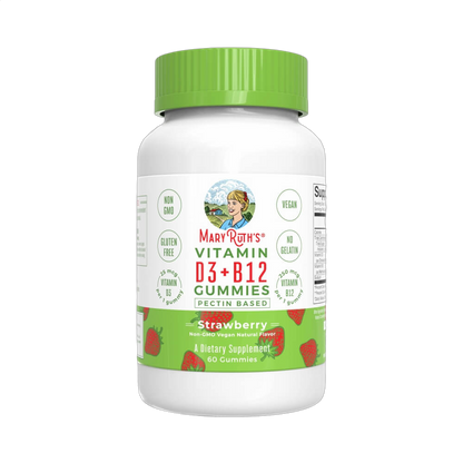 Vitamin D3+B12, Strawberry Flavour