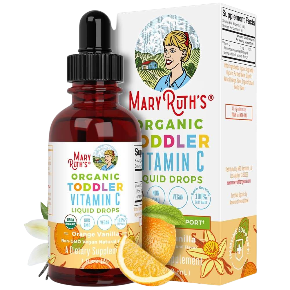 Toddler Vitamin C Drops, Orange Vanilla Flavour