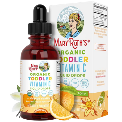 Toddler Vitamin C Drops, Orange Vanilla Flavour