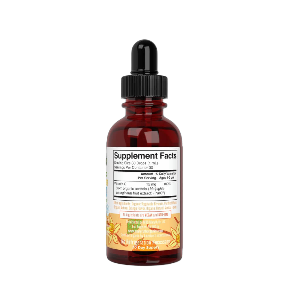 Toddler Vitamin C Drops, Orange Vanilla Flavour
