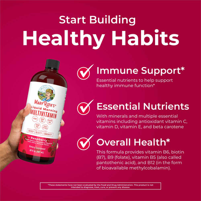 Liquid Morning Multivitamin, Raspberry Flavour