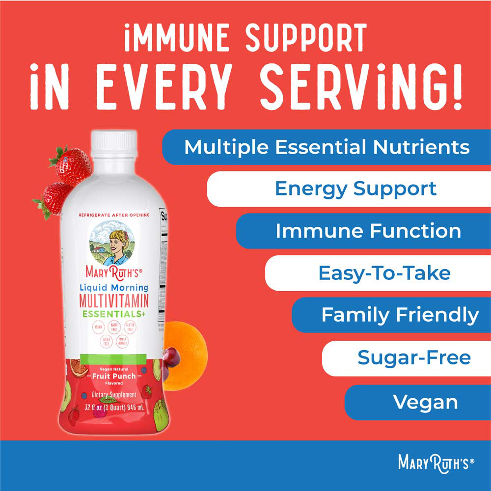 Liquid Morning Multivitamin Essentials+, Fruit Punch
