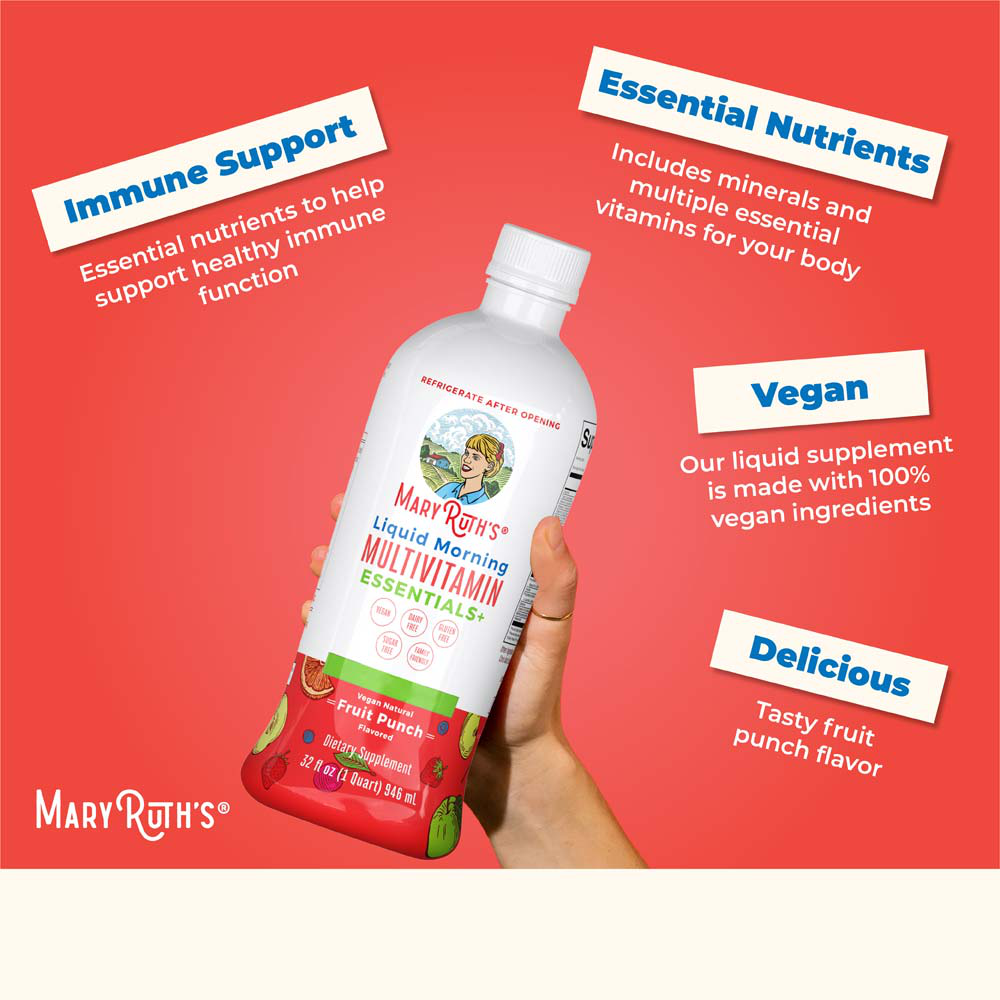 Liquid Morning Multivitamin Essentials+, Fruit Punch