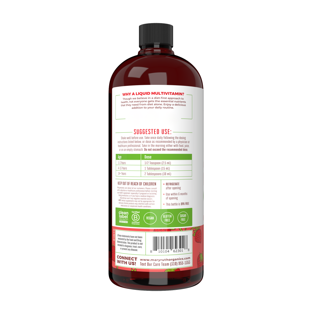 Liquid Morning Multivitamin Essentials+, Strawberry