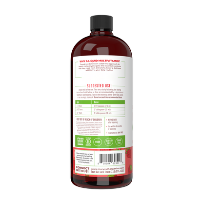 Liquid Morning Multivitamin Essentials+, Strawberry
