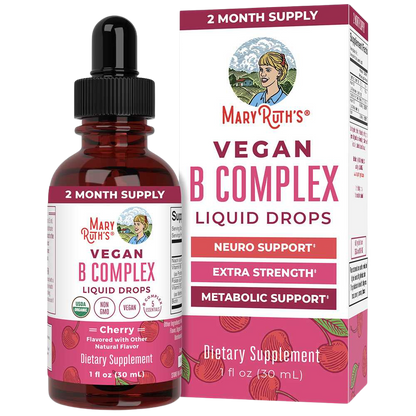 Vitamin B Complex Drops, Cherry Flavour