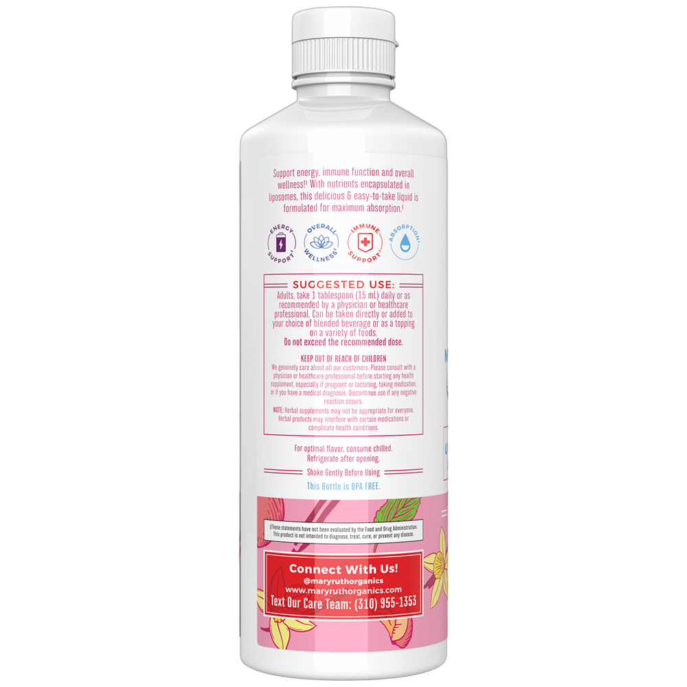 Liquid Women's Multivitamin Liposomal Drops, Vanilla Peach Flavour