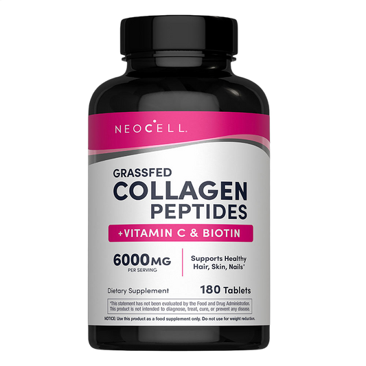 Grassfed Collagen Peptides + Vitamin C & Biotin, 6000mcg