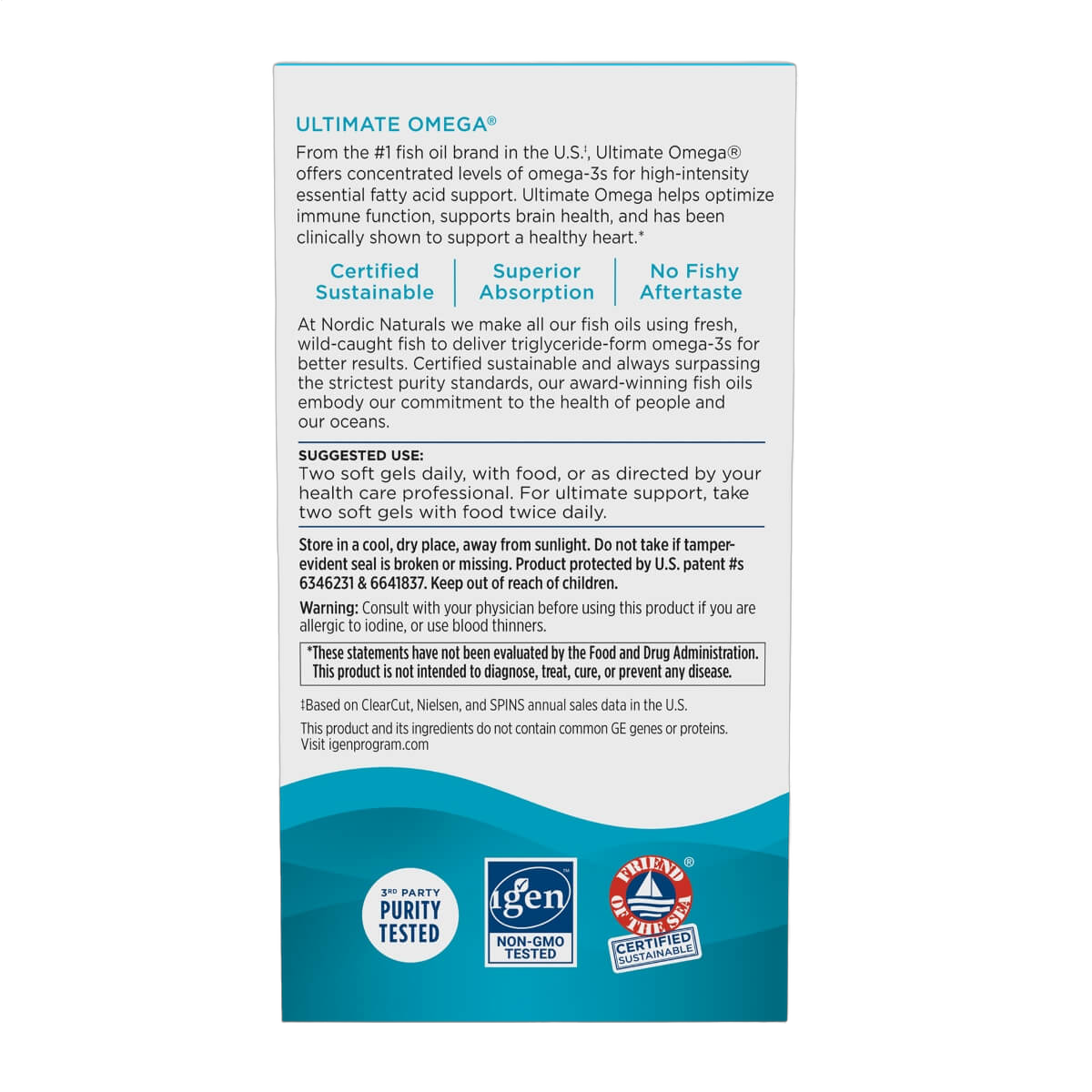 Ultimate Omega, 1280mg