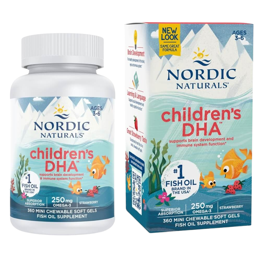 Children's DHA, 250mg Omega-3, Strawberry Flavour