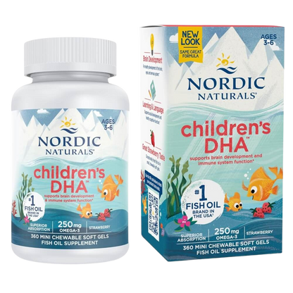 Children's DHA, 250mg Omega-3, Strawberry Flavour