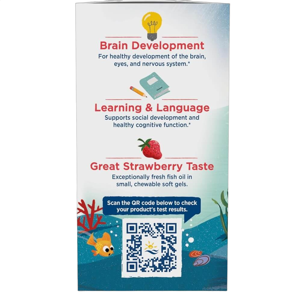 Children's DHA, 250mg Omega-3, Strawberry Flavour