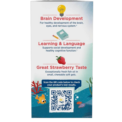 Children's DHA, 250mg Omega-3, Strawberry Flavour