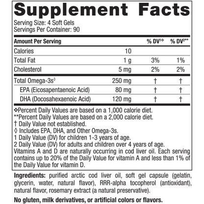 Children's DHA, 250mg Omega-3, Strawberry Flavour
