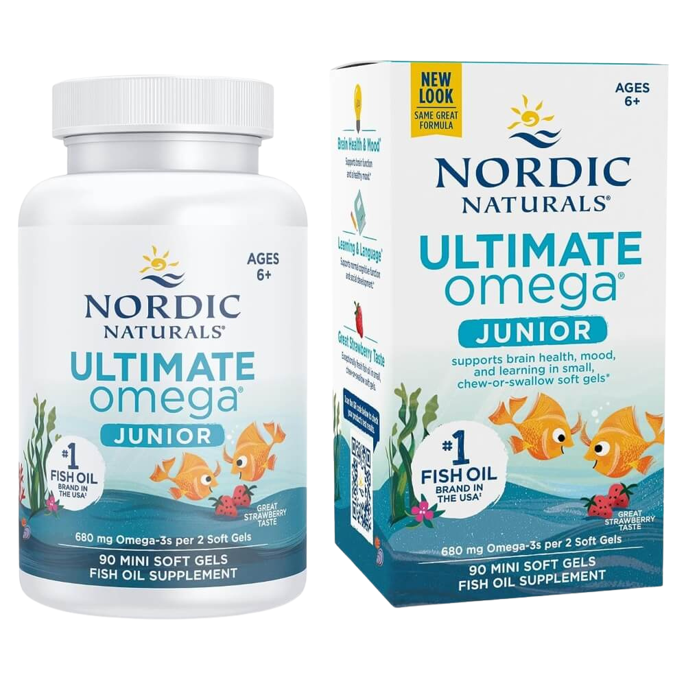Ultimate Omega-3 Junior, 680mg, Strawberry Flavour