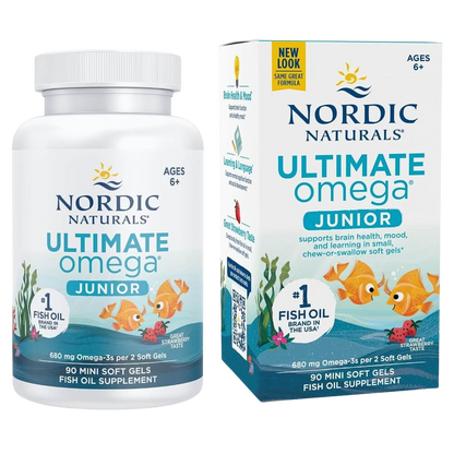 Ultimate Omega-3 Junior, 680mg, Strawberry Flavour