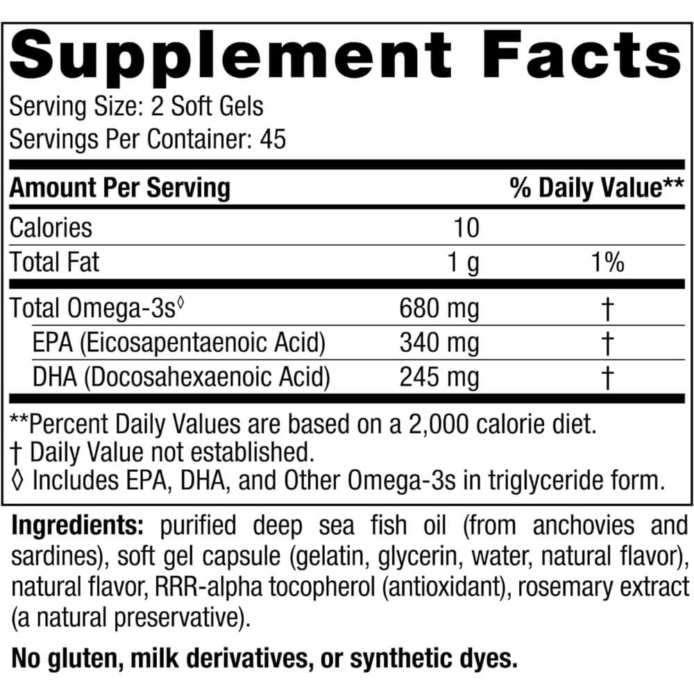 Ultimate Omega-3 Junior, 680mg, Strawberry Flavour