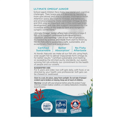 Ultimate Omega-3 Junior, 680mg, Strawberry Flavour