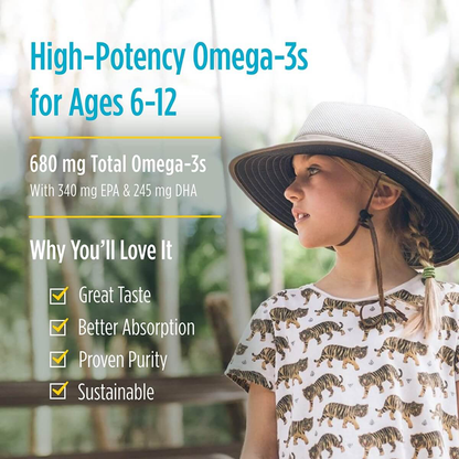 Ultimate Omega-3 Junior, 680mg, Strawberry Flavour