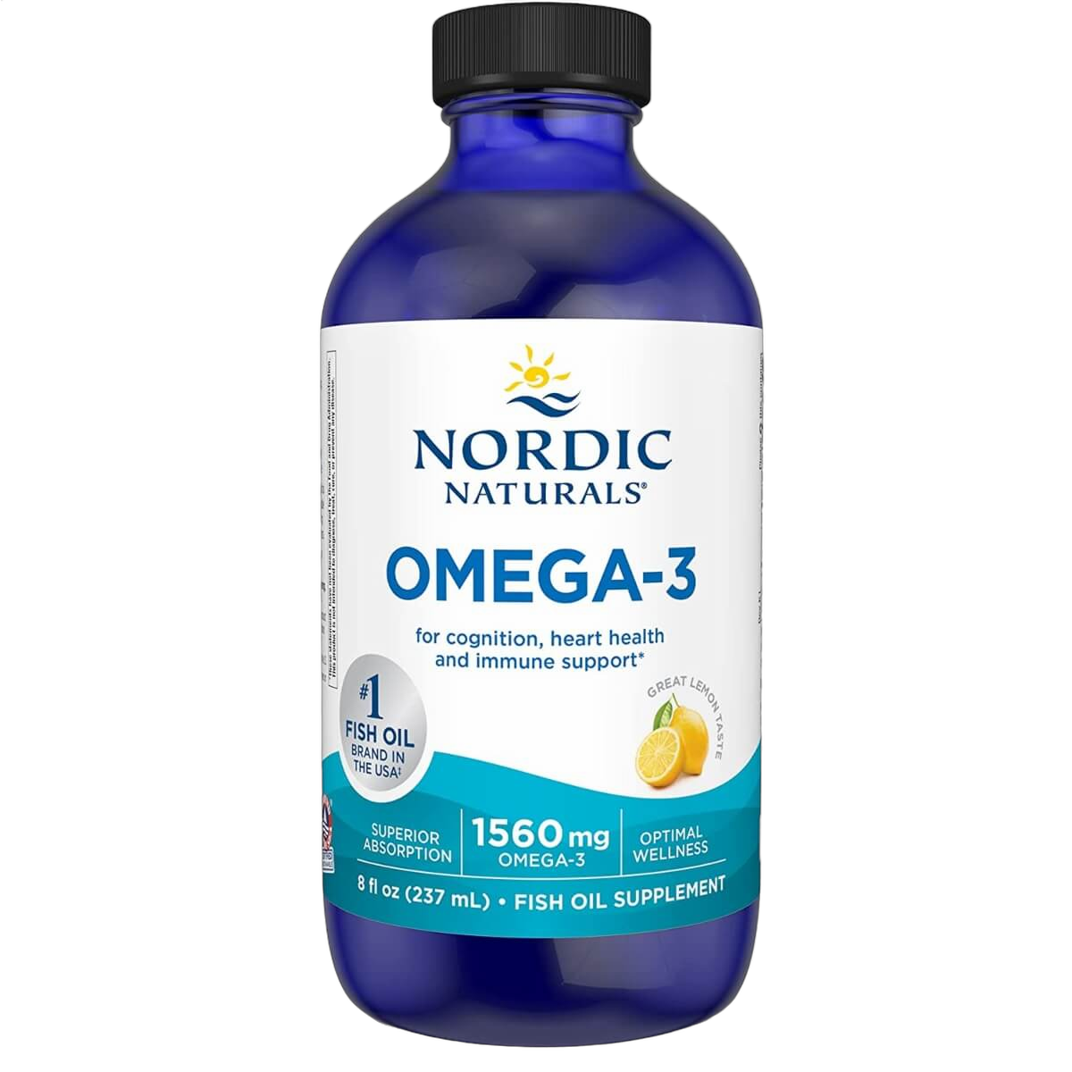 Omega-3, 1560mg, Lemon Flavour