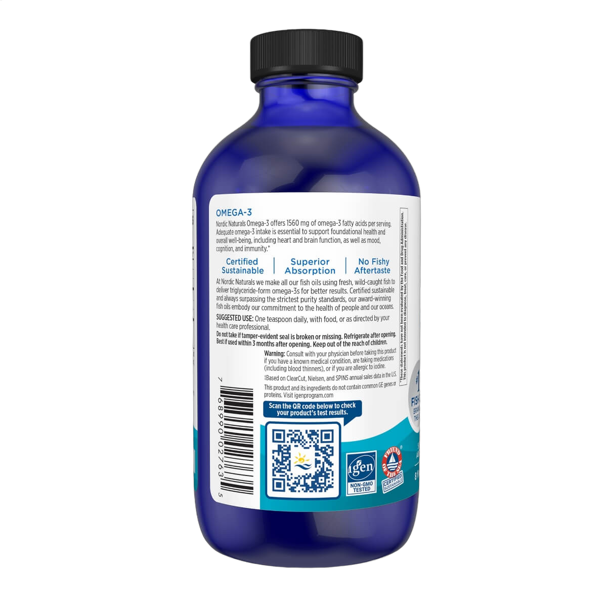 Omega-3, 1560mg, Lemon Flavour